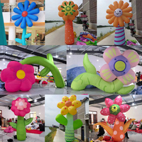 Ballon gonflable à fleurs Design personnalisé Décoratif Géant Publicité Fleurs gonflables pour décoration de centre commercial