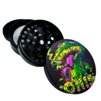 OHIS LOGO personnalisé broyeur d'herbes à 4 couches 50 mm en alliage de Zinc broyeur d'épices de tabac broyeurs d'herbes en métal accessoires pour fumer