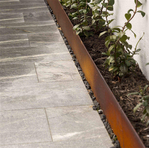 Clôture de jardin personnalisable résistante aux intempéries, style Art déco, en acier corten, découpe laser, pour parterre de fleurs - Product Image 6