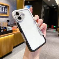 Coque de protection hybride antichoc de luxe colorée avec cadre et protection d'appareil photo pour iPhone 17 14 11 12 15 Pro Max 13 16 Plus