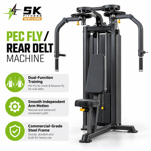 เครื่องบริหารกล้ามเนื้อหน้าอกและไหล่แบบ Pin Loaded รุ่น SK-NTK-49 พร้อมแขน Reverse Fly และชุดถ่วงน้ำหนัก สำหรับยิมเชิงพาณิชย์ - Product Image 2