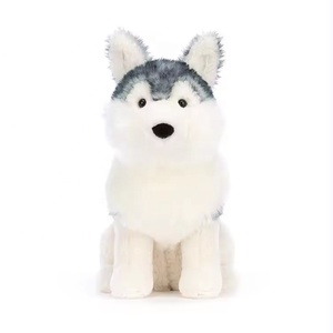 Tùy Chỉnh Đồ Chơi Thực Tế Động Vật Sang Trọng Con Chó Mềm Màu Xám Husky Nhồi Bông Anime Đồ Chơi Thực Giống Như Sang Trọng Husky Puppy Đồ Chơi Cho Trẻ Em - Product Image 4