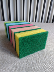 Paquete de 10 Esponjas de Fregado Coloridas de Alta Densidad para Lavar Platos y Limpiar el Hogar, 9*6*3 cm - Product Image 3
