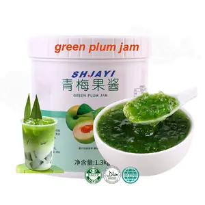 Hot Selling 1.3 Kg Green Plum Jam Fruit Jam Puree With Large Fruit Pulp Bubble Tea Ingredients