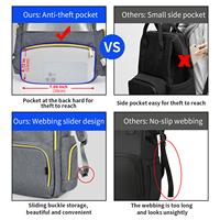 Sacs d'ordinateur portable à chevrons 2023 imperméables pour adolescents