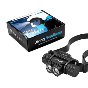 Lampe frontale portable 1400LM, batterie lithium-ion, <span class=keywords><strong>base</strong></span> G9, étanche IP68, lumière LED rechargeable pour la plongée sous-marine, le <span class=keywords><strong>camping</strong></span> - Product Image 1