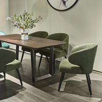Fauteuil de salon en velours moderne de luxe Haosi avec housse amovible pour salon, chambre à coucher et hôtel - Design modulaire