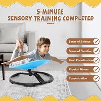 Chaise pivotante sensorielle en plastique et caoutchouc pour enfants autistes de 5 à 13 ans, unisexe, jouet éducatif pour l'intérieur et l'extérieur