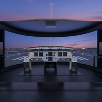Composant de tableau de bord A320 pour simulateur de vol - Compatible avec X-plane, MSFS20247, Prepare3D, MSFS2020