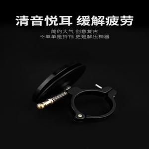 Sonnette de guidon de vélo compacte en alliage d'aluminium, noir et rouge, titane, durable pour vélos de montagne 4046 - Product Image 3