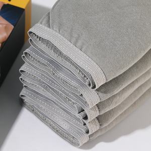 กางเกงบ็อกเซอร์สำหรับผู้ชายกางเกงในผ้าฝ้ายแบบ100% กางเกงในชายแบบใช้แล้วทิ้งกางเกงในชายแบบมีช่องระบาย - Product Image 5