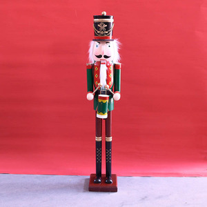 Hand Carved Painted 4FT Large Wooden <b>Nutcracker</b> for Christmas Retail Villa Home Holiday Gift Decor - Product Image 3