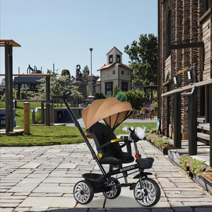 नए बच्चे बच्चे टॉडलर स्टलर फोल्डिंग ट्राइसाइकिल बच्चों की पसंदीदा साइकिल के साथ ट्राली बच्चों की तीन पहिया साइकिल - Product Image 3