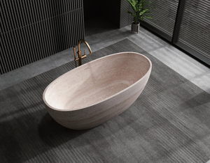 Pierre artificielle profonde trempage <span class=keywords><strong>Vichy</strong></span> baignoire autoportante baignoire colorée personnalisée baignoire chaude - Product Image 6