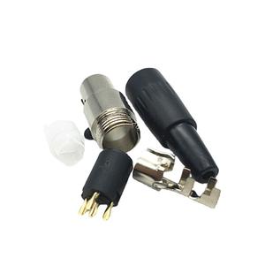 MINI CANNON Conector de micrófono XLR hembra balanceado de 4 núcleos en miniatura - Product Image 2