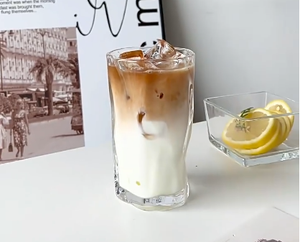 Nuovo stile irregolare trasparente tazza di <span class=keywords><strong>caffè</strong></span> bevanda fredda tazza di vetro acqua <span class=keywords><strong>bicchiere</strong></span> <span class=keywords><strong>bicchiere</strong></span> - Product Image 2