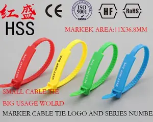 Pengikat kabel penanda GTK-300ST nilon 6.6 putih CE ROHS mencapai sertifikasi kualitas tinggi