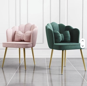 <b>Light</b> Luxury High-end Cosmetic Chair Household Bedroom Backrest Chair Simple Nail Dressing Table - Product Image 5