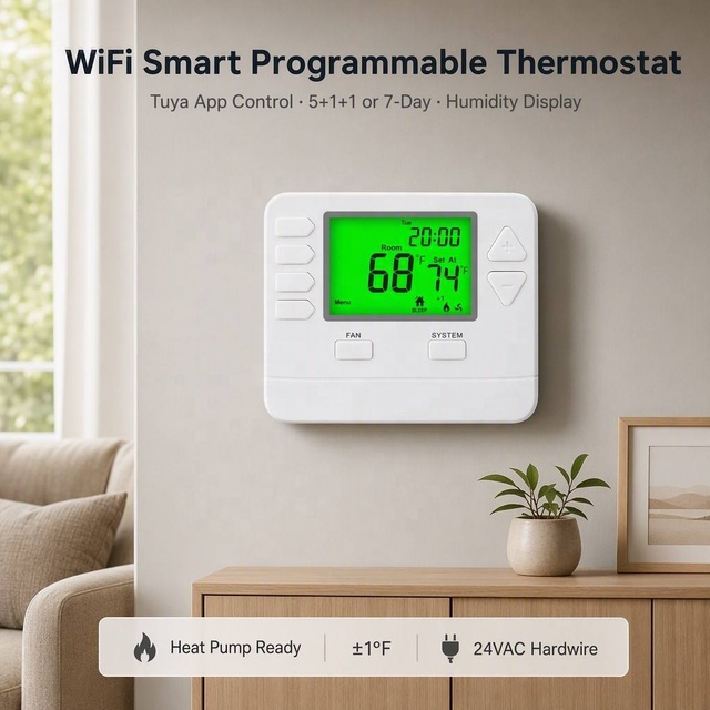 Wholesale WiFi Programmable Thermostat 5+1+1 Schedule Dual Mode Residential Heating Control for US Home
