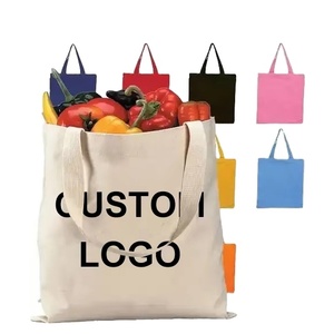 Sac fourre-tout en toile de coton biologique, personnalisé avec logo imprimé, écologique, recyclable, réutilisable, uni, vierge, en calicot - Product Image 1