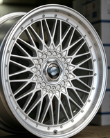 Nouvelles jantes en alliage d'aluminium moulé RUNLUN 15/16/17/18/19 pouces 6.5/7.0/8.0/8.5 CPD100/105/108/110/112/120, finition argentée usinée, multi-rayons