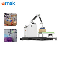 Paletizador Robótico Automático de 10 kg y 20 kg, Paletizador Robótico Portátil para Cajas, Bolsas y Cartones, Máquina Apiladora