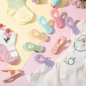 18pcs/bag <b>Plastic</b> Clothes Clips 7.0cm Colored Heavy Duty Clothes Pegs Powerful Spring Not Rusty for Clothes Drying Eco-Friendly - Product Image 4