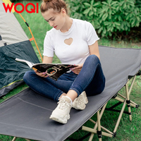 WOQI Lit de camping pliable de voyage en plein air personnalisé Lit de plage portable ultra léger