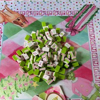 Feliz Navidad: Modernas Piezas de Mahjong Portátiles de Acrílico con Diseño Festivo de Joker de Dibujos Animados, Juego de Mesa de Lujo, Regalo para Fiesta de Navidad