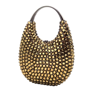 Bolso de mano elegante con diamantes de imitación para mujer, cartera de noche con asa superior, bolso de noche de cristal para bar, discoteca, cóctel - Product Image 4