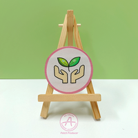 Patch tissé personnalisé de personnalisation, artisanat de tissu exquis pour la décoration à paillettes de formes régulières