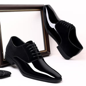 Chaussures de ville de luxe haut de gamme pour homme, carrées, légères, basses, en daim britannique et cuir PU respirant, pour mariage, marié et soirée - Product Image 2