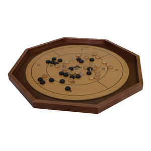 Giải Đấu <span class=keywords><strong>2</strong></span> Trong 1 Crokinole & <span class=keywords><strong>Checkers</strong></span> - 30-Inch Chính Thức Kích Thước-Cổ Điển Khéo Léo Bằng Gỗ Hội Đồng Quản Trị Trò Chơi Cho hai Cầu Thủ - Product Image 3