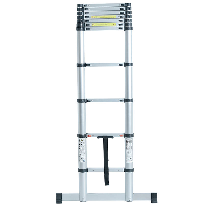 Deliladders 3 2m Soft Close Aluminum Telescopic Ladder With Stabilizer deliladders-3-2m-soft-close-aluminum-telescopic-ladder-with-stabilizer