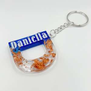 Portachiavi personalizzato con nome in resina personalizzato Glitter personalizzato portachiavi con lettera regalo <span class=keywords><strong>per</strong></span> <span class=keywords><strong>lei</strong></span> - Product Image 5