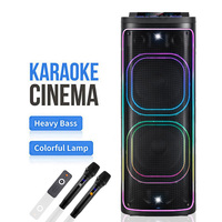 Altavoces DJ BT CH-21206 de Última Generación con Doble Woofer de 12 Pulgadas, 100W, TWS, RGB LED y Micrófonos Inalámbricos Dobles