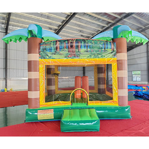 Inflatable đẳng cấp lớn trong nhà trẻ em bị trả lại nhà rừng nhảy đẳng cấp cây cọ thương mại Inflatable lâu đài bouncy cho thuê - Product Image 1