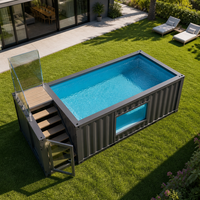 Nouvelle piscine en fibre de verre de 20 pieds et 40 pieds, piscine conteneurisée, piscine hors sol pour l'extérieur, piscines conteneurisées pour la cour