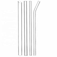 Ensemble de pailles réutilisables, pièces, de qualité alimentaire, verre à boire, différentes formes