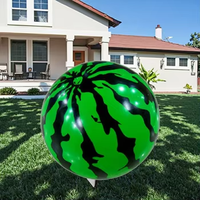 Ballon Gonflable Géant Pastèque 24 Pouces en PVC pour Extérieur et Plage - Vente Chaude en Gros à Prix Abordable