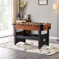 122cm/48 "Table de football Table de baby-foot Enfants Table Jeux Couleur Graphique avec but en métal TS-4830-Wood PVC