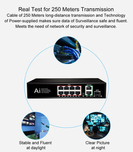 8 + <span class=keywords><strong>2</strong></span> 1 Poort Kuwfi 100Mbps Slimme Lange Afstand Wifi Switch 10 Poort Gigabit Switch 48V 24V Poe Sfp 8 Poort Switch Voor Netwerken - Product Image 6