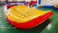 Plateforme flottante gonflable remorquable personnalisée de haute qualité Aoqile, très vendue, pour les événements sportifs nautiques en plein air