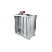 Vanne de régulation de débit d'air en acier galvanisé rectangulaire à commande motorisée pour la ventilation CVC