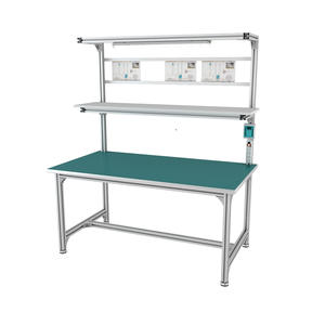 <span class=keywords><strong>Table</strong></span> de travail industrielle réglable, robuste, anti-statique (ESD), pour laboratoire, avec système de fixation de tuyaux, très populaire - Product Image 3