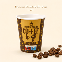 Gobelets à café jetables en papier avec logo personnalisé et couvercles en plastique pour boissons chaudes, vente en gros pour cafés