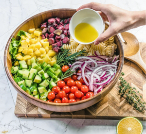 Juego de ensaladeras de madera de acacia de <span class=keywords><strong>12</strong></span> pulgadas, tazón grande para mezclar ensaladas de 3 piezas con servidores para el hogar, cocina, preparación de ensaladas, comedor - Product Image 4