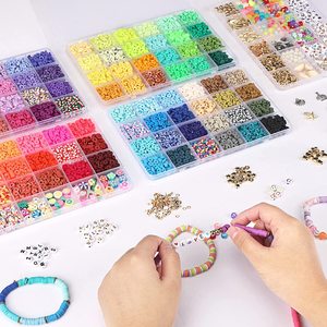 Clay Heishi Beads 92 Colors 8100 Pieces Flat Round For Jewelry Making DIY Craft Accessories - Product Image 3
