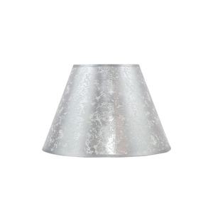 Écran conique en argent, dimensions 15x8x12 cm, idéal pour les décorations créatives et l'ambiance des espaces. - Product Image 1