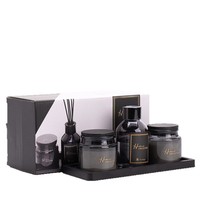Coffret Cadeau d'Aromathérapie en Rotin pour Rafraîchir l'Air, Décoration Parfumée pour Chambre, Maison, Hôtel, Bougie, Vente en Gros, Souvenir, Cadeau pour Amis